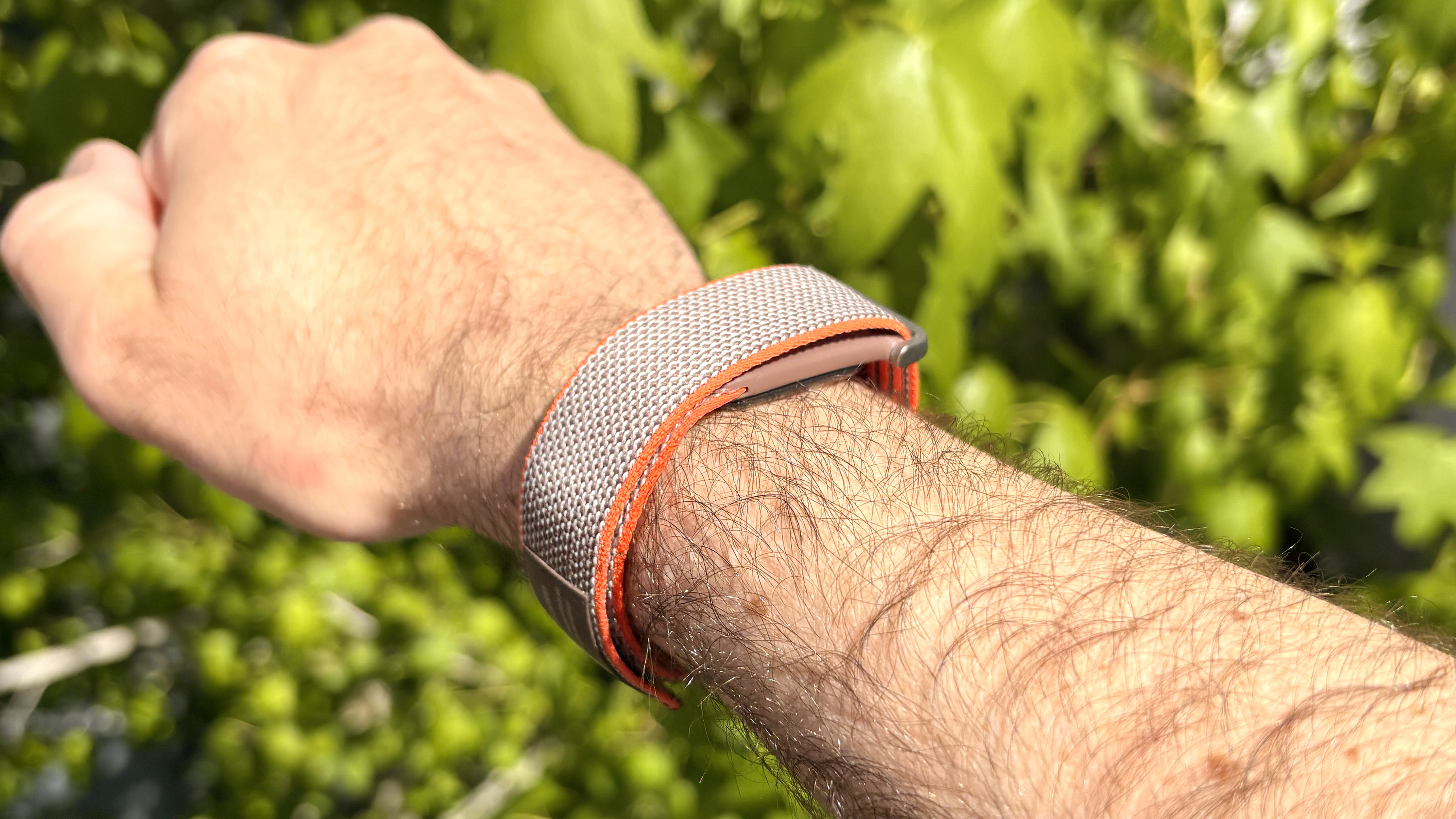 Close-up of the Fitbit Air