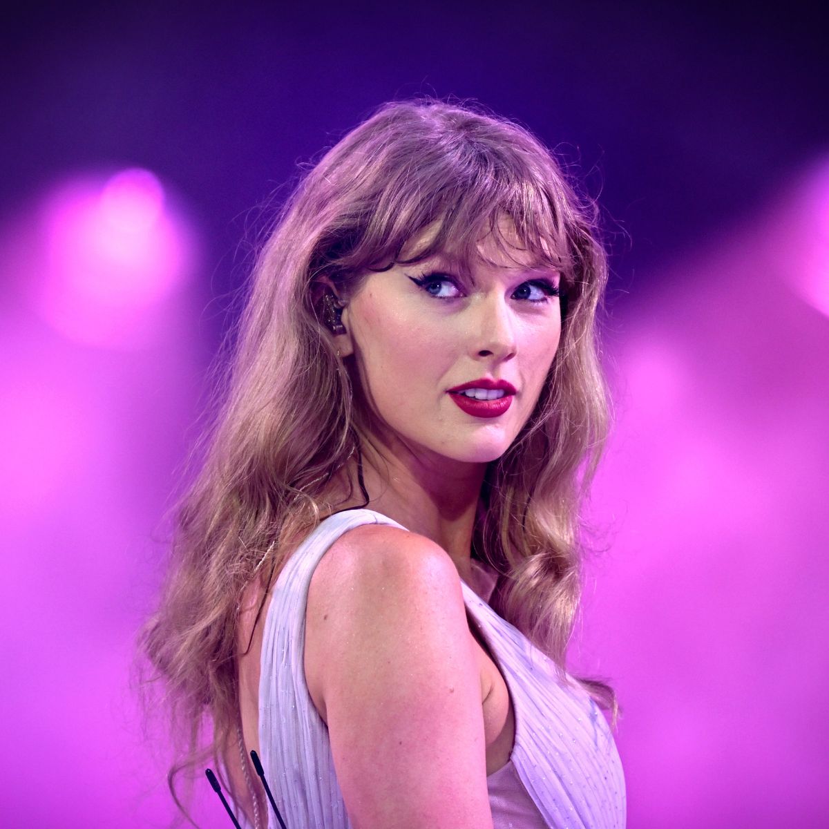 Taylor Swift performs on stage during the Eras Tour