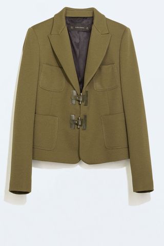 Zara Khaki Wool Jacket, £59.99