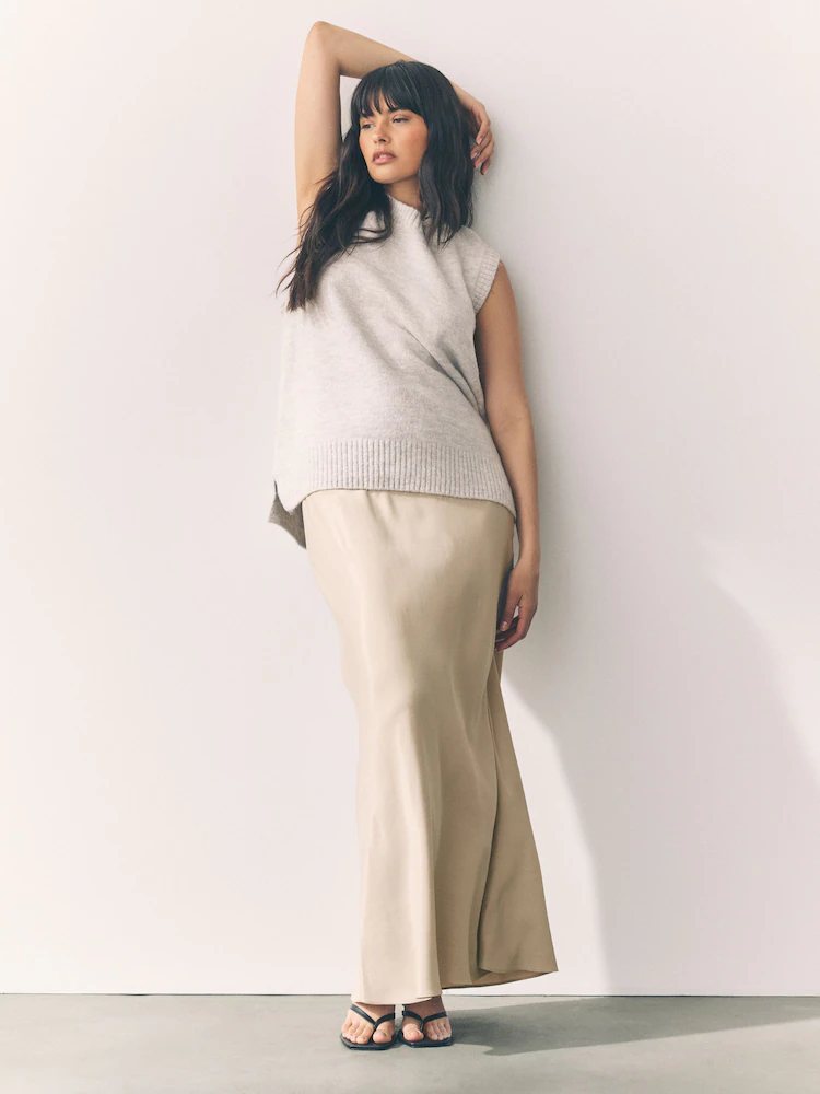 NEXT, Satin Midi Skirt