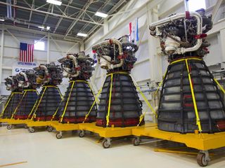Six Space Shuttle Engines