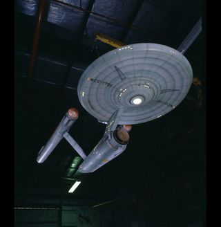 Original Starship Enterprise Model at Air and Space Museum