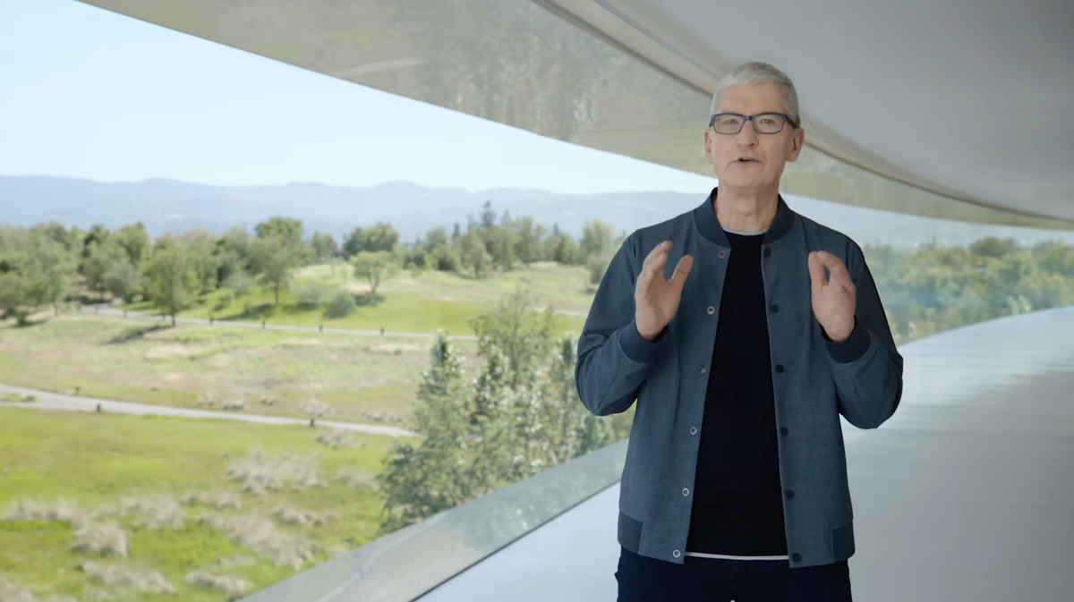 Tim Cook at WWDC 2022