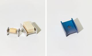 Studio Silo’s architectural aluminium 'Beam' soap dishes