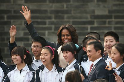 Obama and Chinese President Xi Jinping traded jokes about Michelle Obama