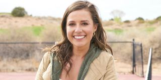 The Bachelorette Katie Thurston smiles in the desert press photo