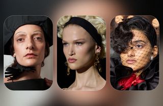 Retro glam beauty looks at Marni, Dolce&Gabbana, and Richard Quinn during S/S 25 Fashion Month