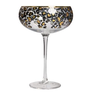 leopard print martini glass 