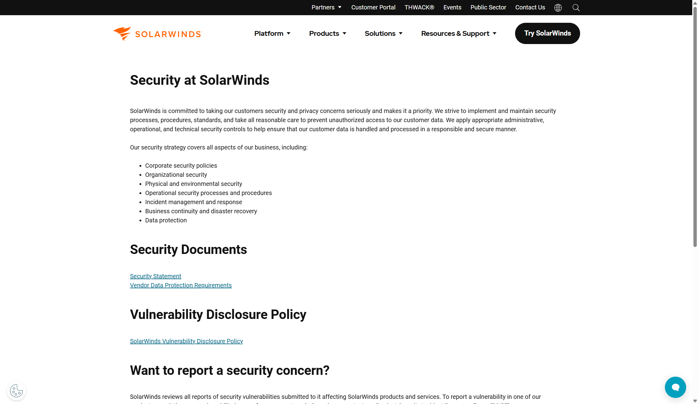 SolarWinds Service Desk security notice
