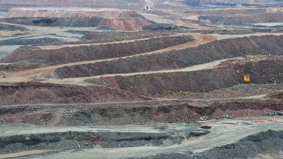 An iron-ore mine in Minnesota.