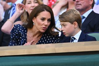 Kate Middleton and Prince George at Wimbledon in 2022