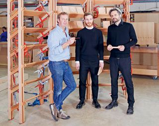 From left: Benchmark co-founder Sean Sutcliffe, Victor Boye Julebak and Erik Kolman.