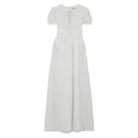 Self-Portrait Tie-front Polka-dot Maxi Dress, £400 | Net-A-Porter