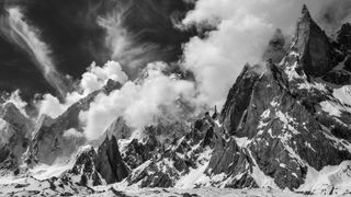 K6 and the Charakusa Glacier in the Karakoram Mountains, Pakistan, 2019