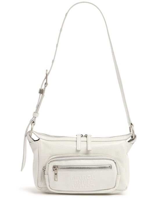 Mini Outpocket Glossy Leather Hobo Bag - Margesherwood - Women - White - Unique