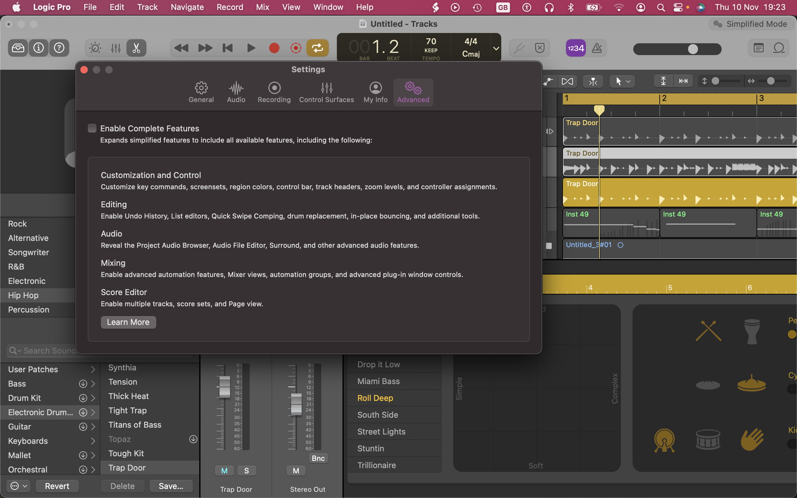 Screenshot of Apple Logic Pro X audio editor