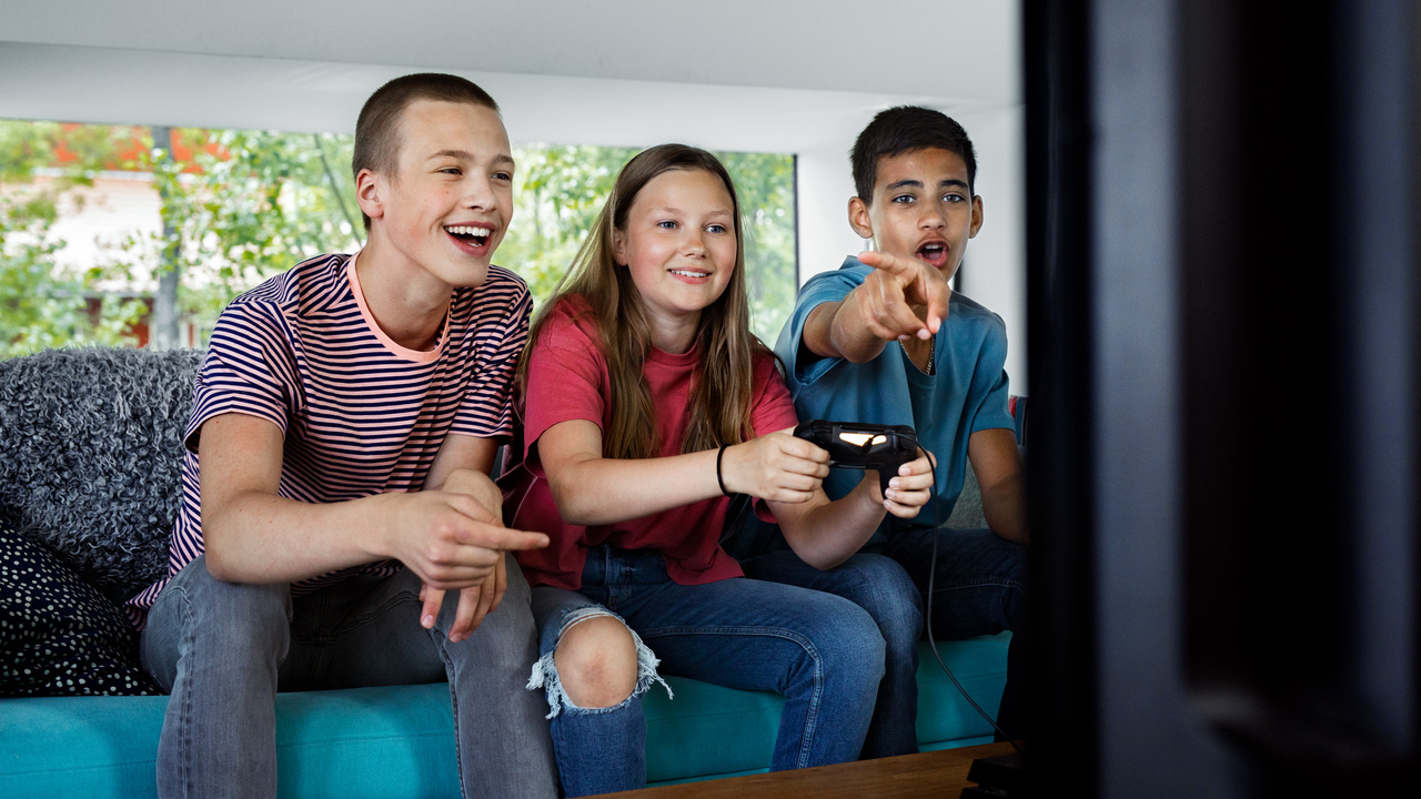 Barn som spiller dataspill