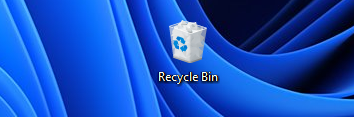 Windows 10 Recycle Bin icon in Windows 11