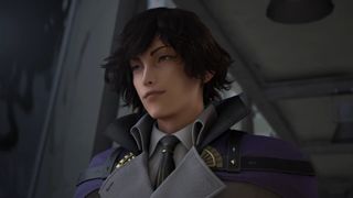 A man with dark hair in the Kingdom Hearts 4 teaser trailer.