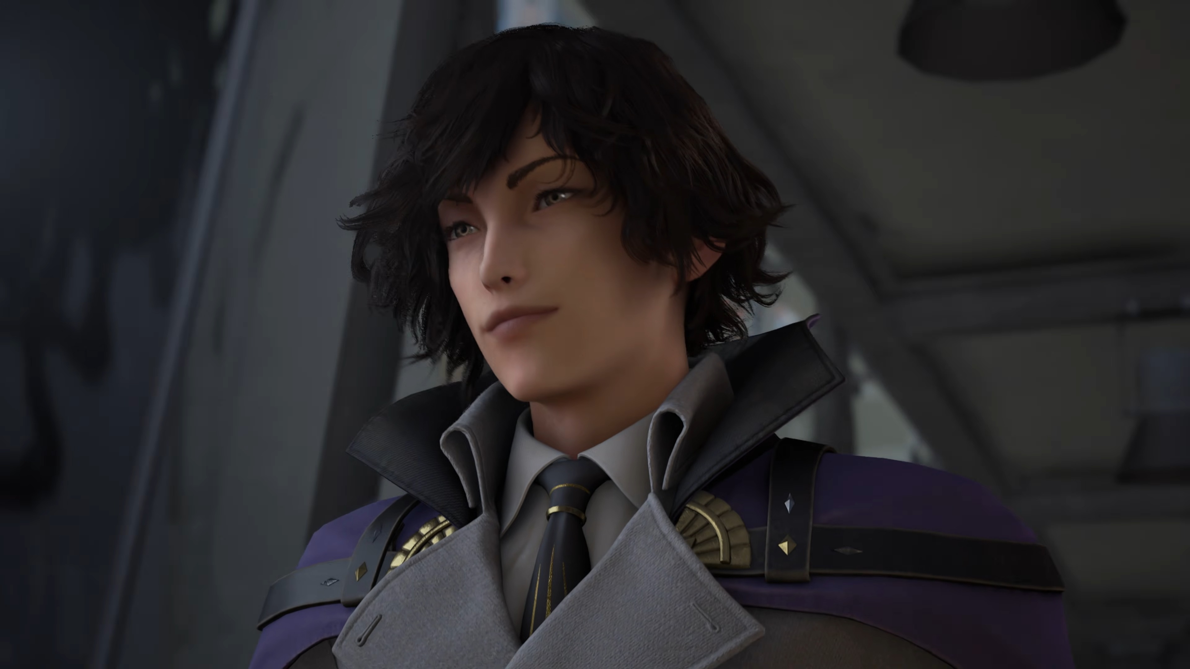A man with dark hair in the Kingdom Hearts 4 teaser trailer.