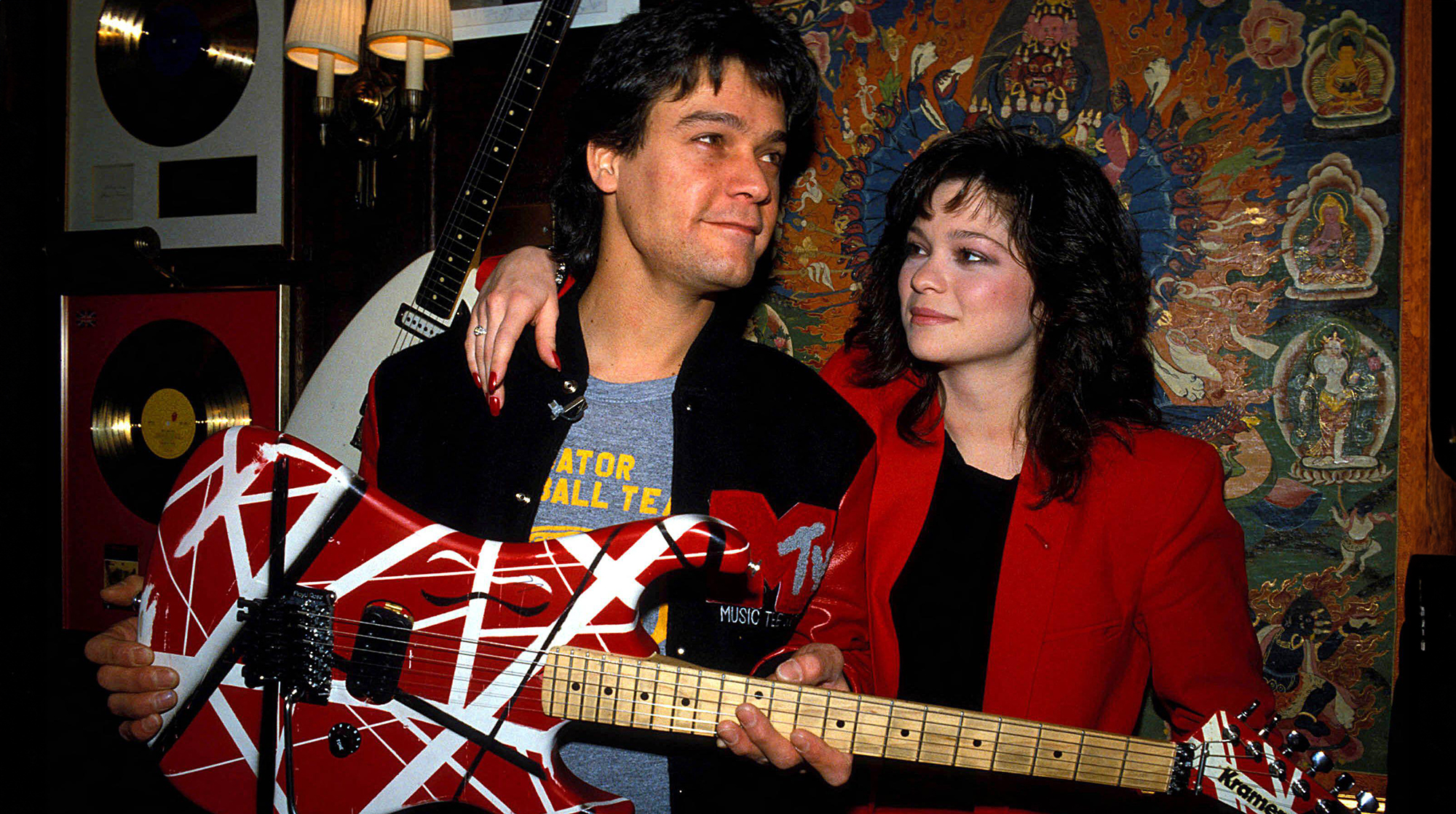 Valerie Bertinelli And Eddie Van Halen in 1985