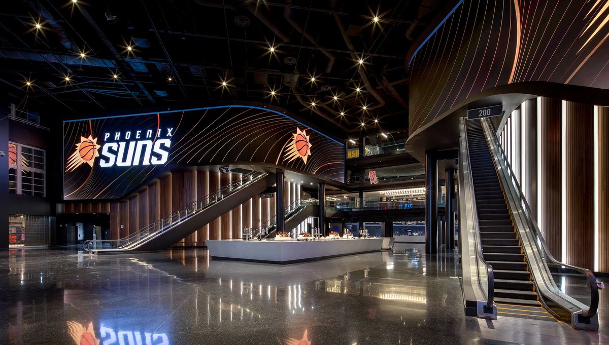 Phoenix Suns Arena adds massive lobby video wall powered by Christie Spyder X80