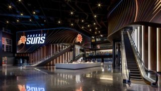 Phoenix Suns Arena adds massive lobby video wall powered by Christie Spyder X80