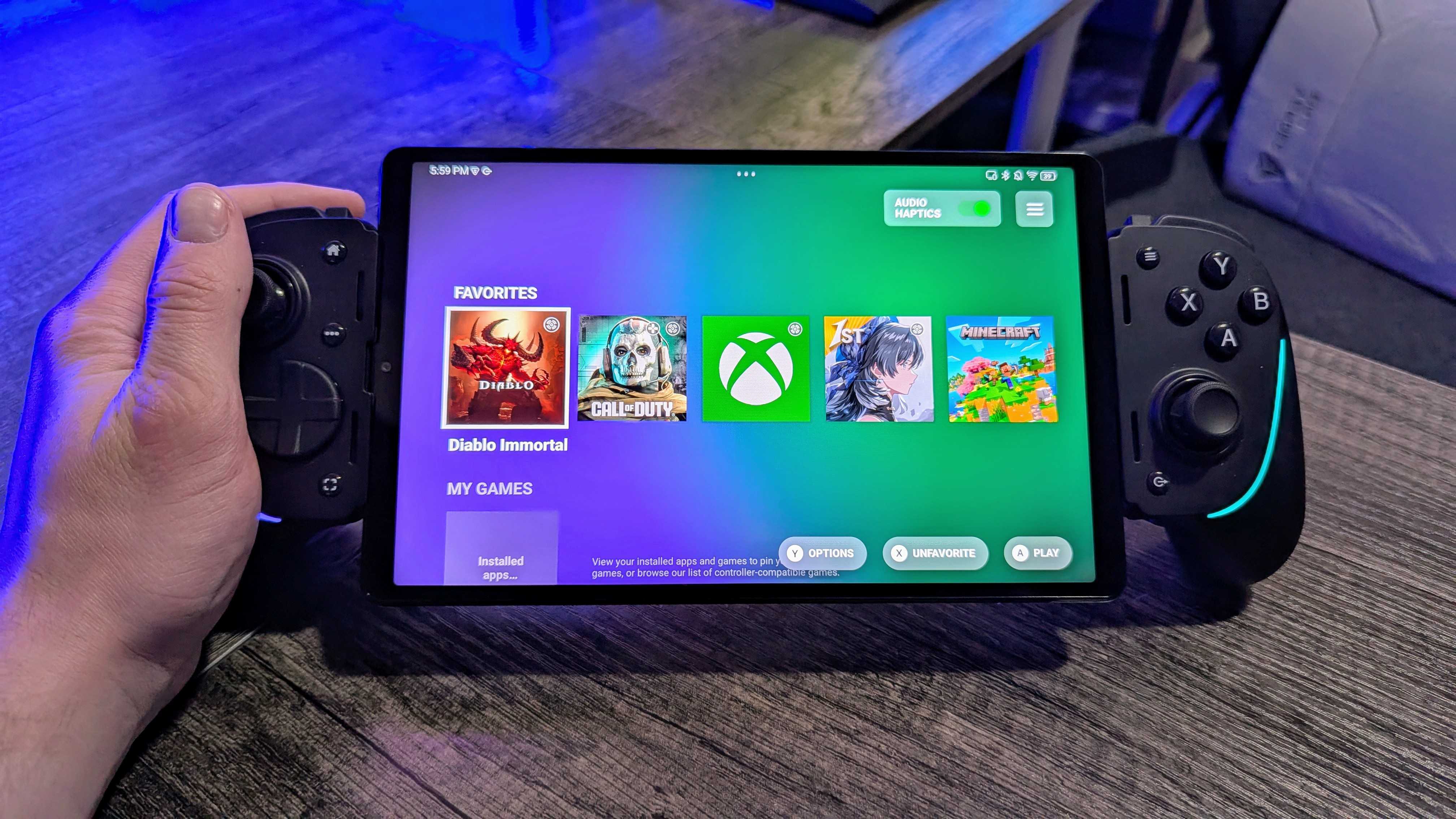 Image of the Lenovo Legion Tab (Gen 3) tablet.