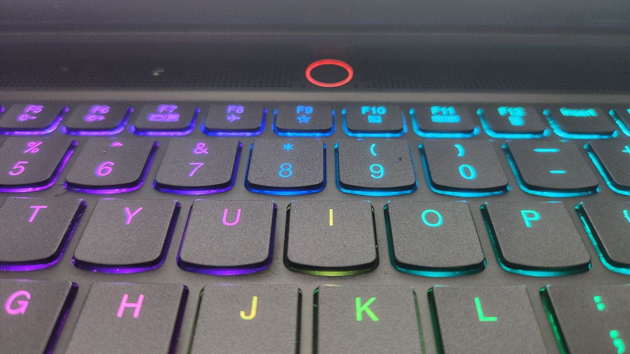 Lenovo Legion Slim 7i (2023) on a table
