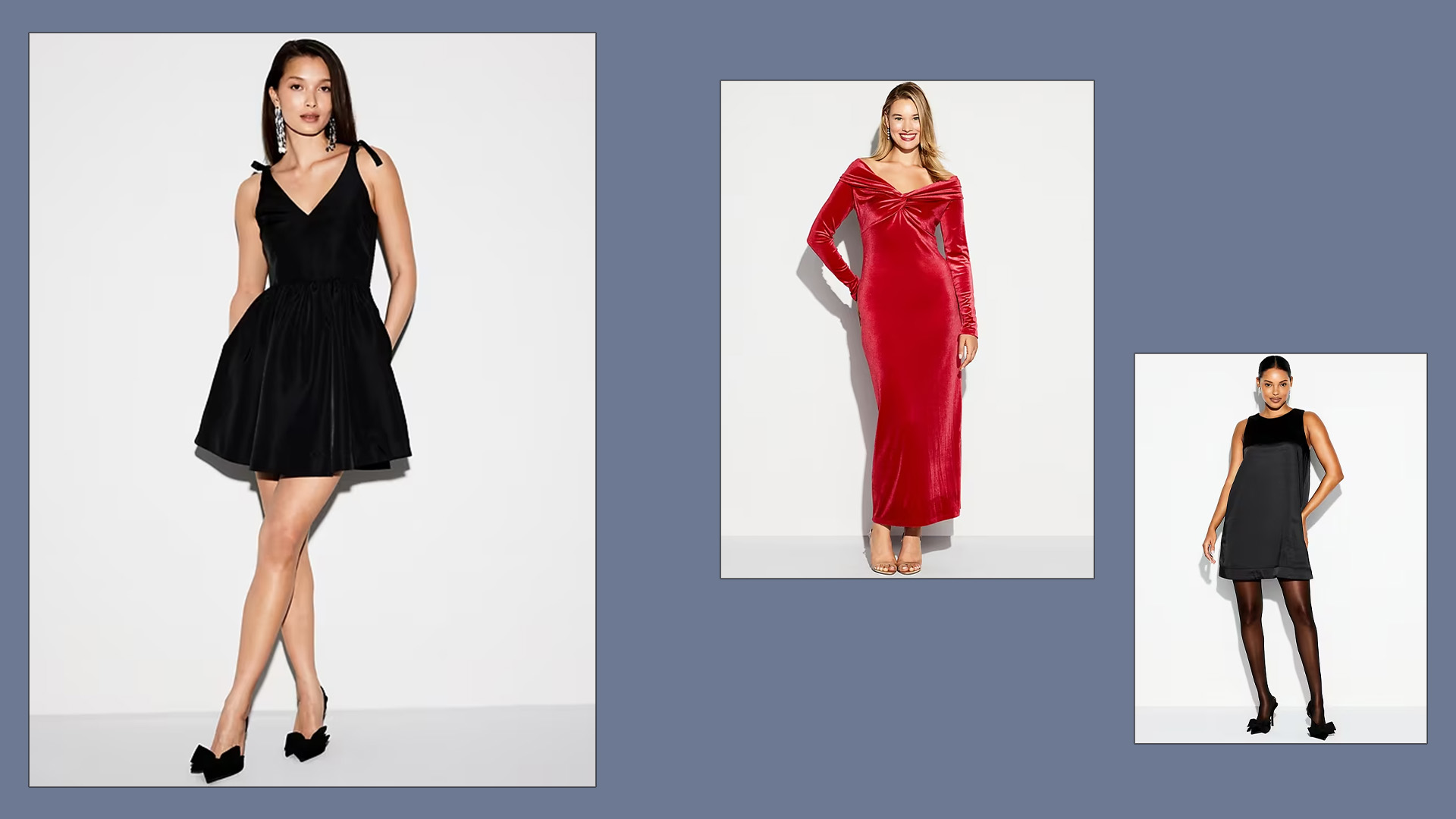 Collage Image of Holiday Party Looks From Old Navy