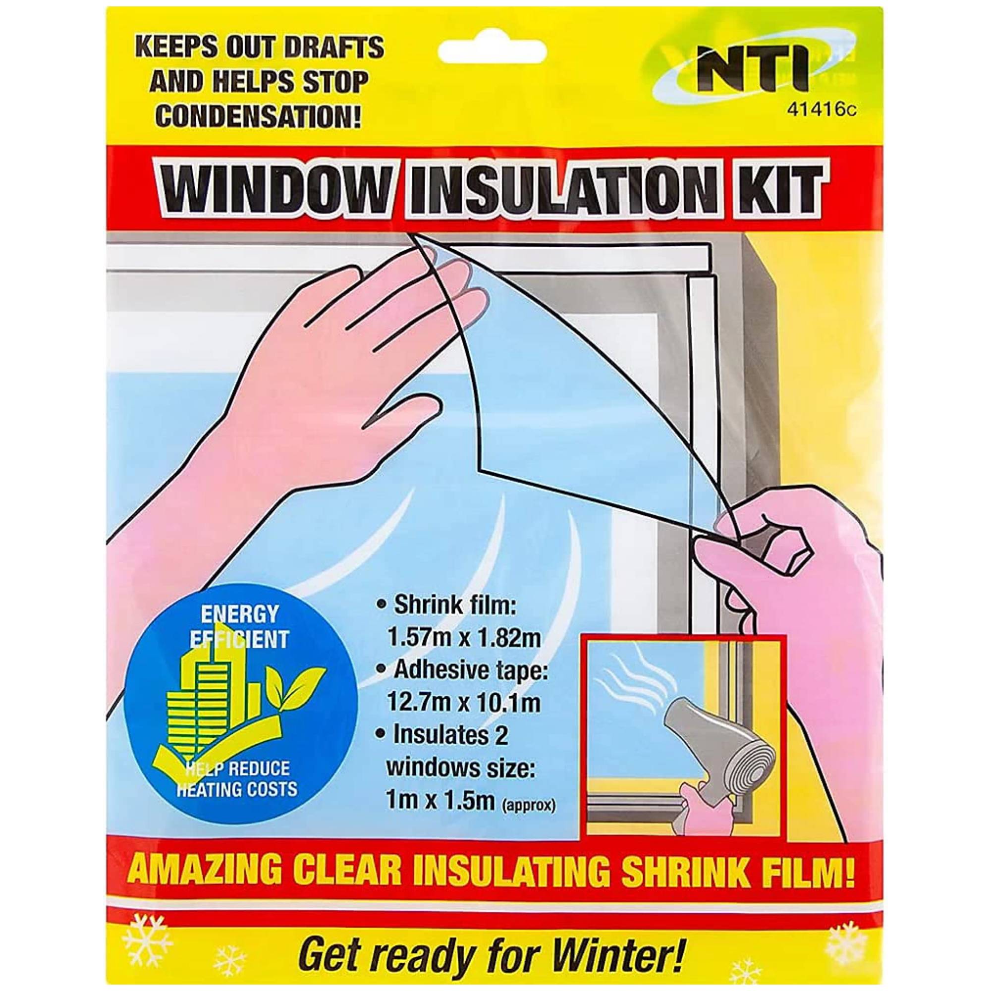 yellow packaging for plastic window film kit