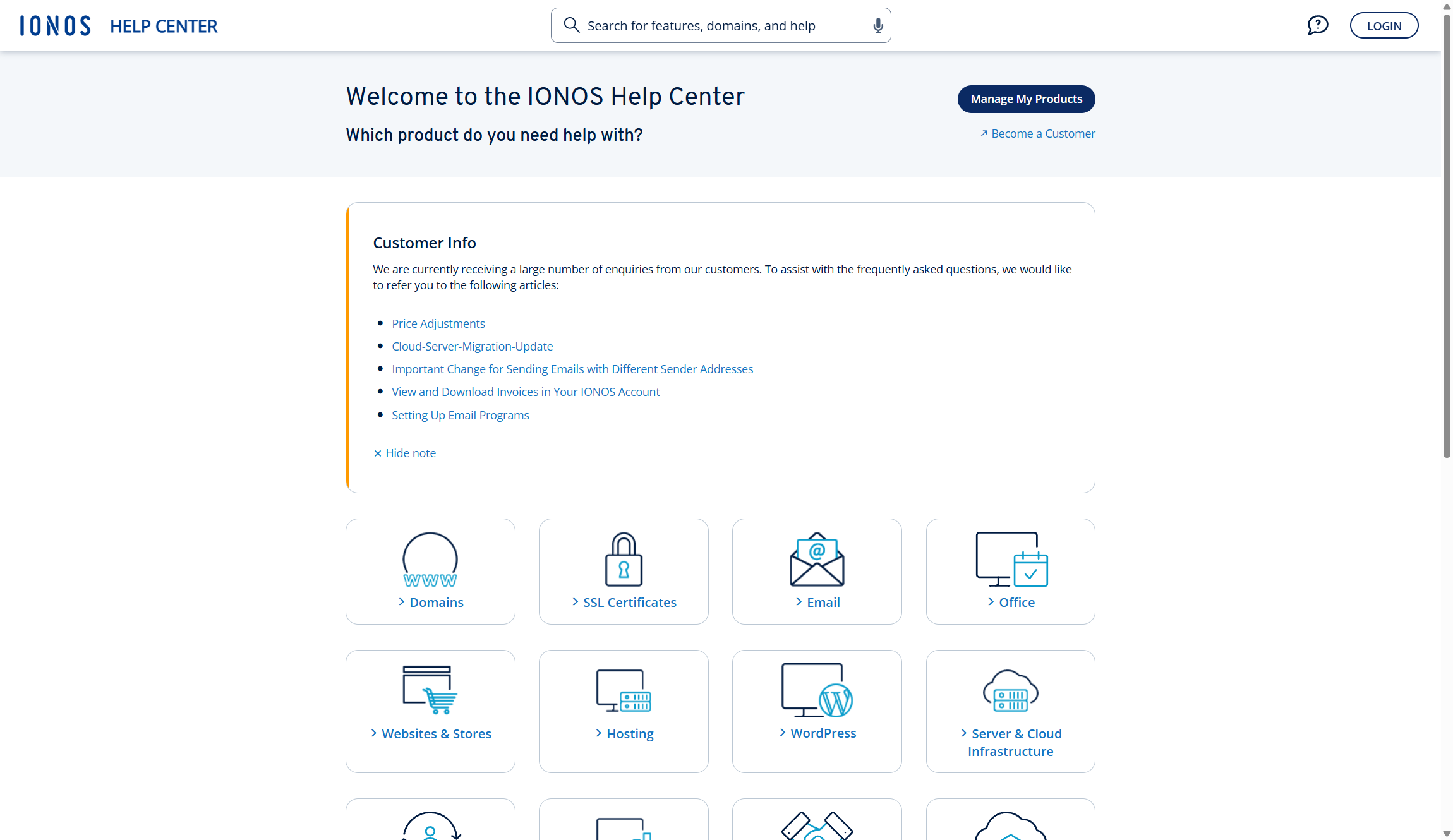 IONOS help center