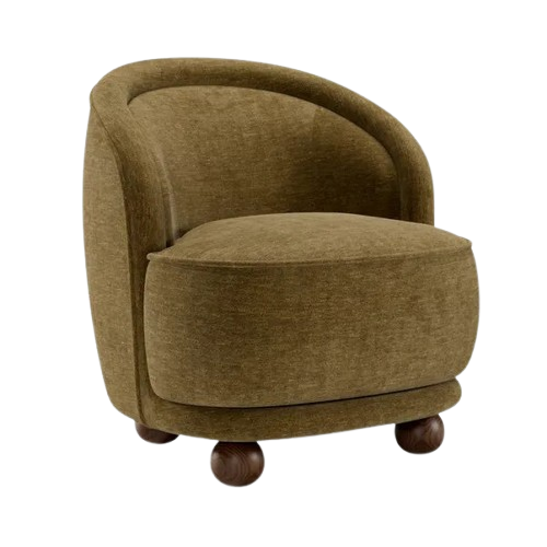 Dunelm, Chenille Ball Foot Tub Chair
