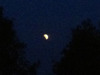 Partial Lunar Eclipse Seen from Weatherford, TX