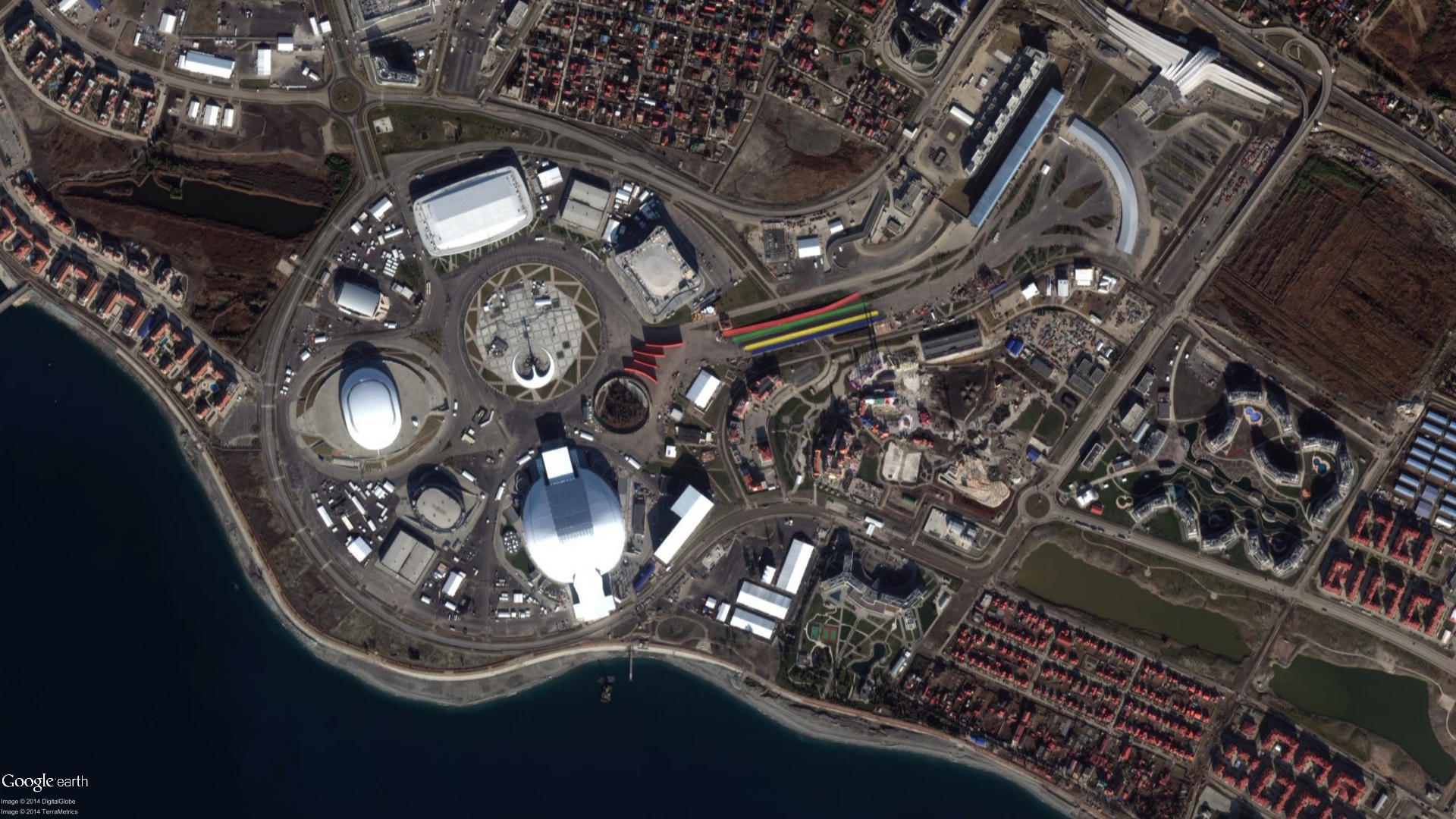 2014 Olympics Village View From Space