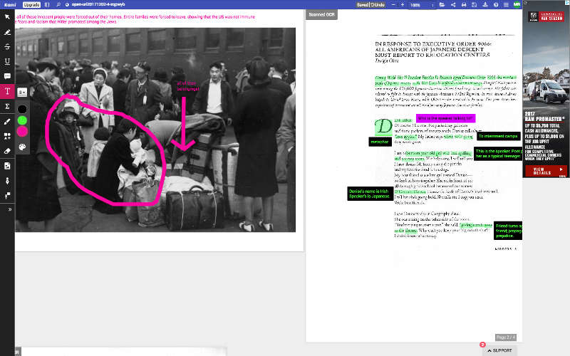 PDF Annotation Tool Promotes Critical Thinking