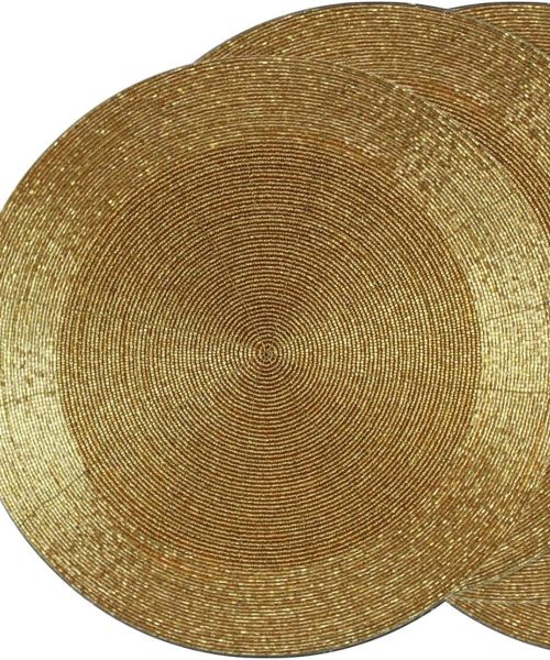 Handmade Beaded Charger Placemats