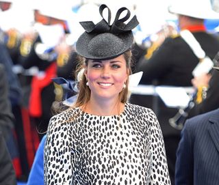 Kate Middleton and baby bump at cruise liner naming ceremony