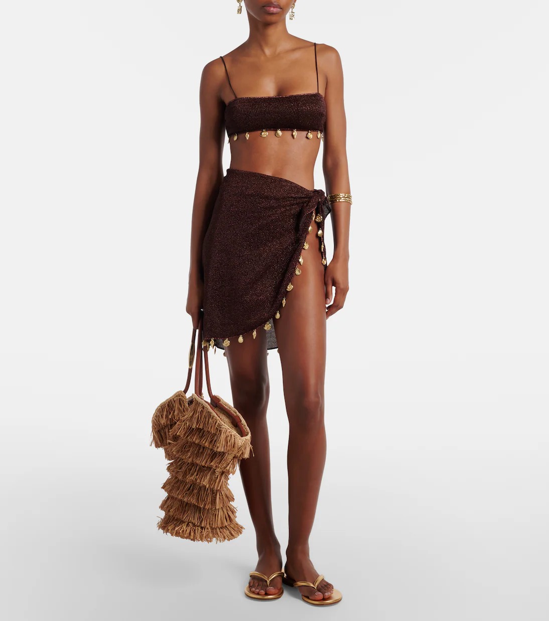 Oseree, Lumi&amp;egrave;re embellished beach cover-up