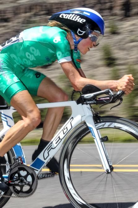 Marra Abbott (Exergy) will be at the front again tomorrow when the roads go up.