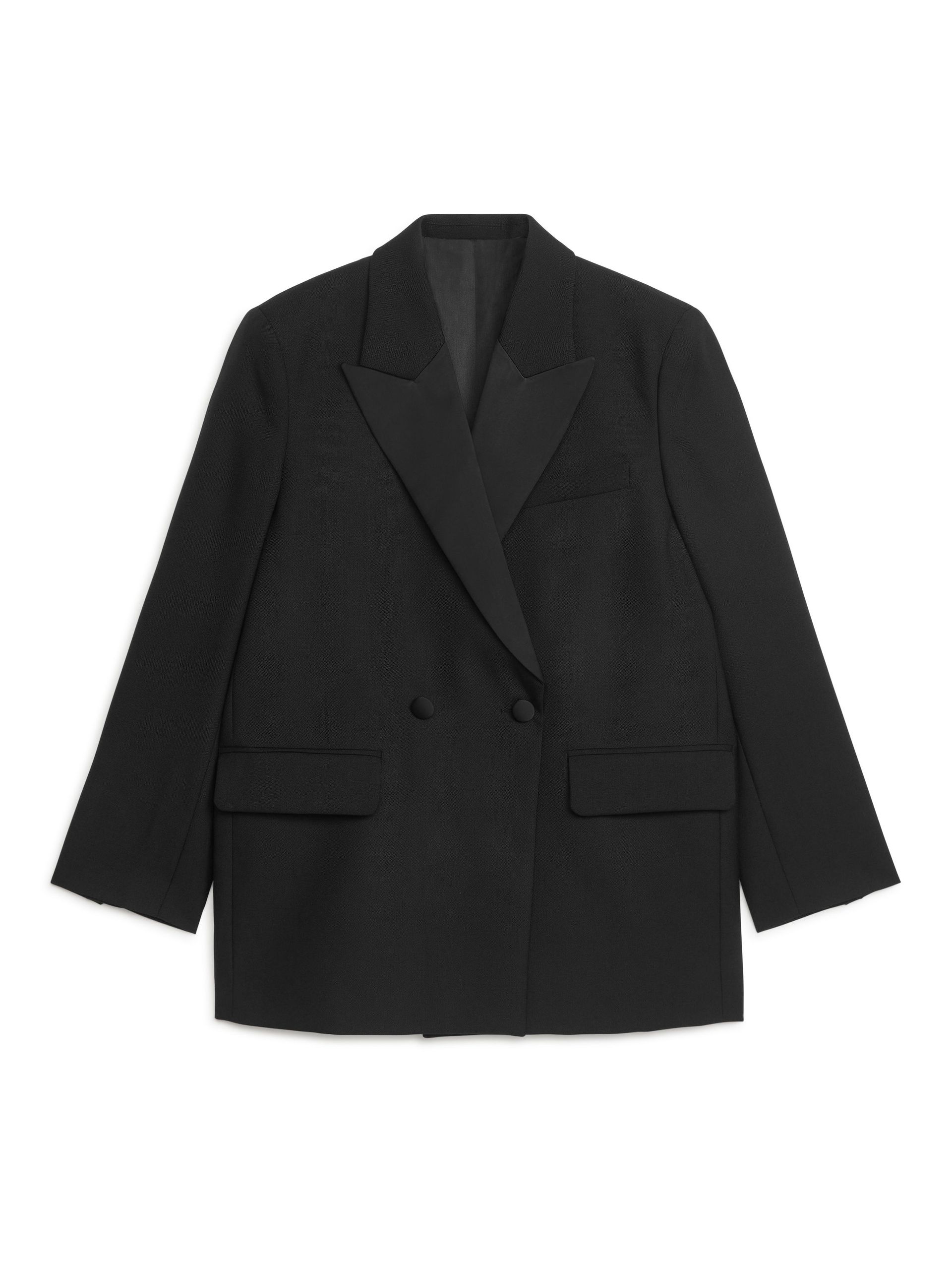 Oversized Wool Hopsack Blazer