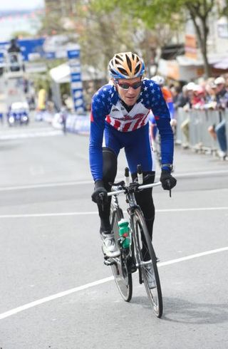 Dave Zabriskie tests his legs