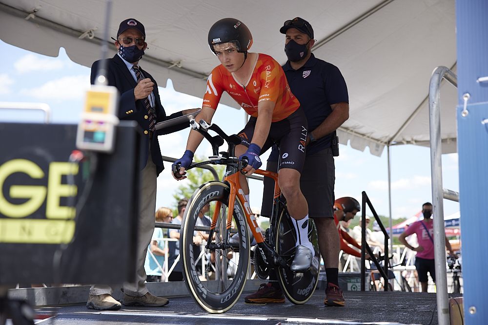 Magnus Sheffield (Rally Cycling) at the USA Cycling Pro Road Championships 2021 time trial