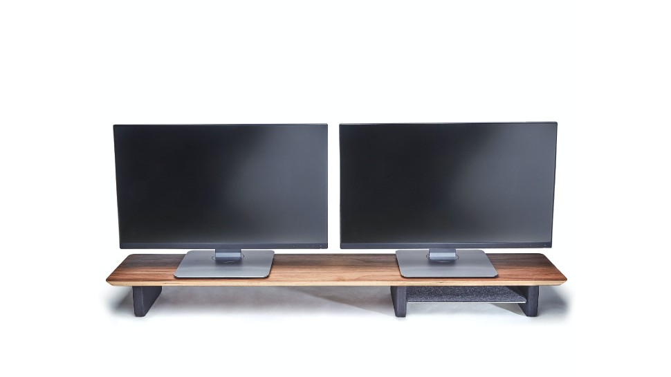 Grovemade Wooden Dual Monitor Stand