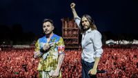Shannon Leto and Jared Leto of Thirty Seconds To Mars at Ippodromo Snai San Siro, Milan on July 2, 2025