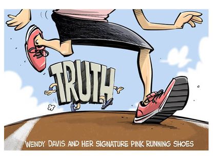 Political cartoon Wendy Davis