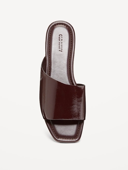 old navy, Faux-Leather Slide Sandals