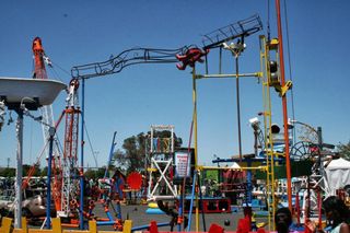 giant mousetrap at maker faire on may 18, 2013.