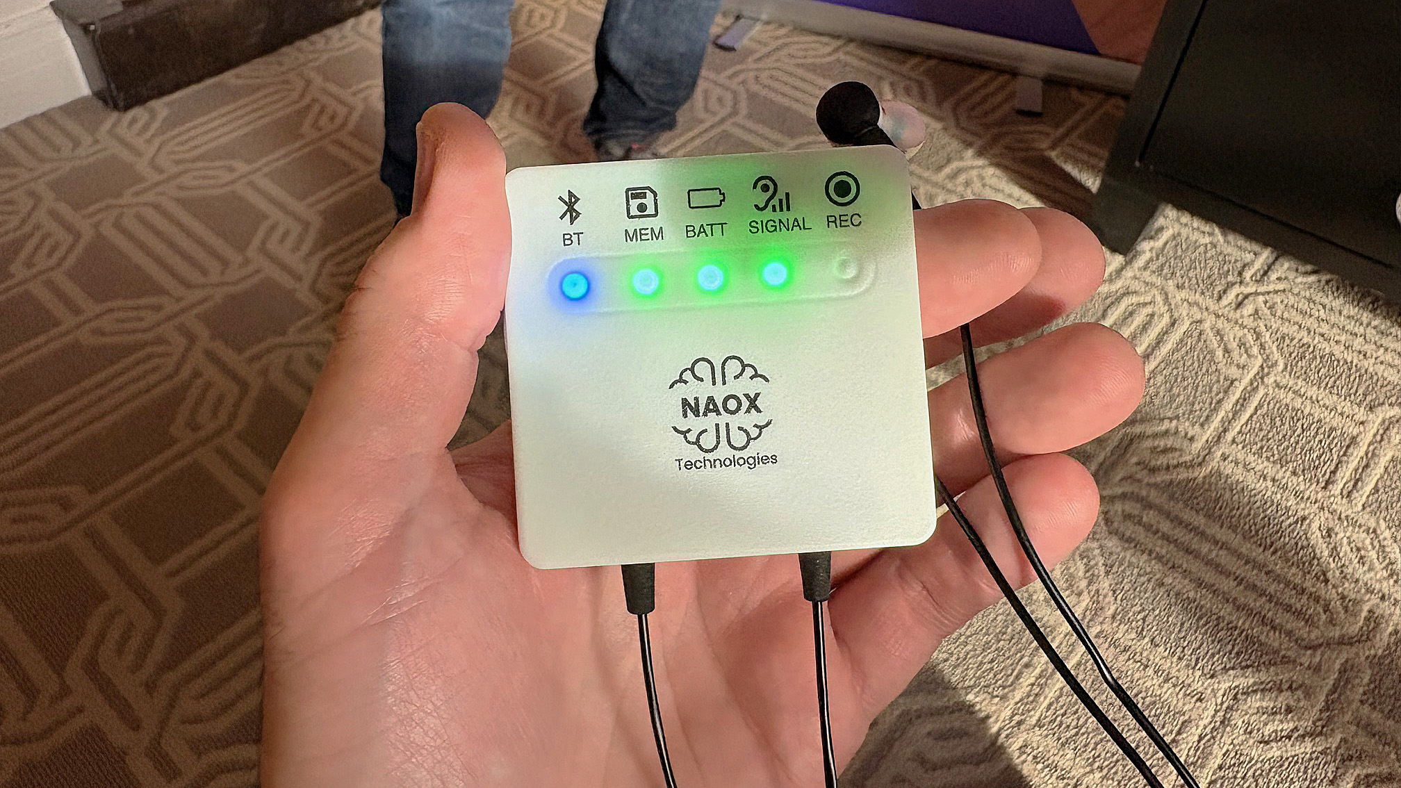 Close-up of the Naox Link at CES 2026