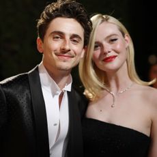 Timothée Chalamet and Elle Fanning in 2025